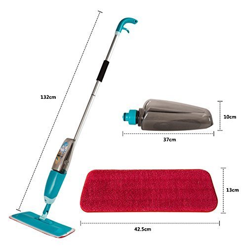 2-in-1 Spray Mop with 600ml Water Tank – Microfiber Floor Cleaning Mop