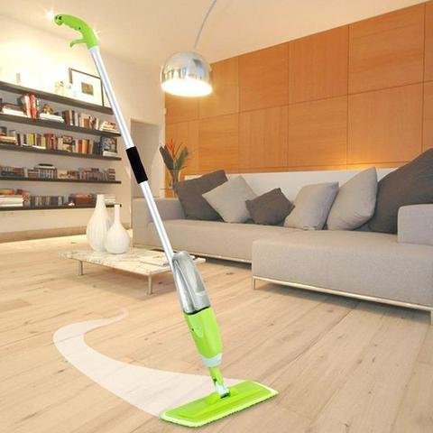 2-in-1 Spray Mop with 600ml Water Tank – Microfiber Floor Cleaning Mop