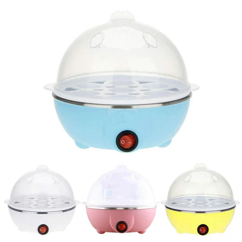 7-in-1 Multifunctional Egg Boiler & Frying Pan – Compact Electric Cooker