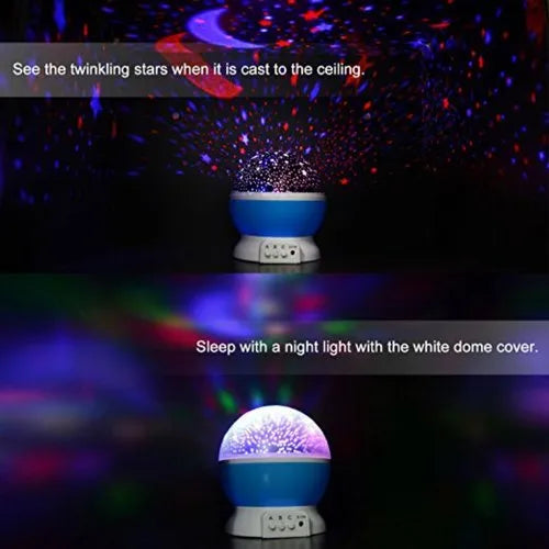 Star Master Galaxy Projector Lamp – LED Moon & Star Night Light