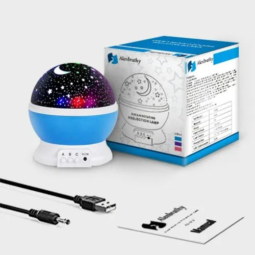 Star Master Galaxy Projector Lamp – LED Moon & Star Night Light
